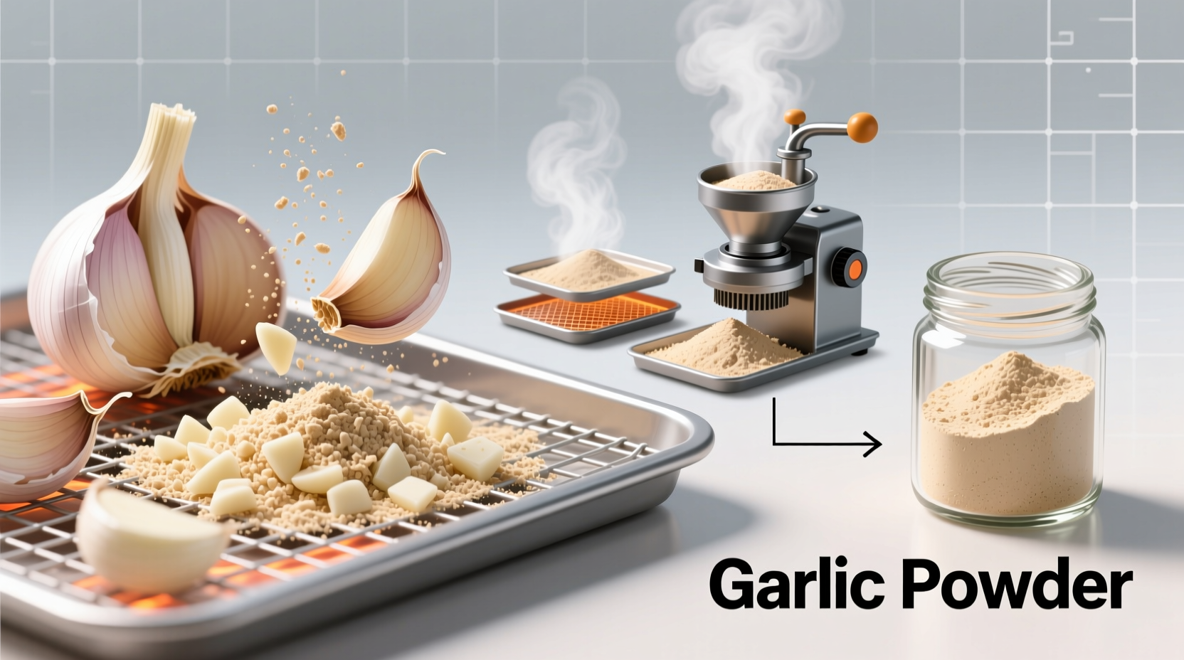 how is garlic powder made
