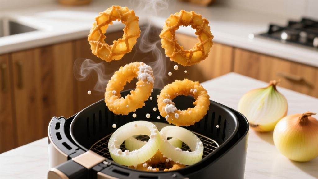 Crispy Battered Onion Rings in the Air Fryer