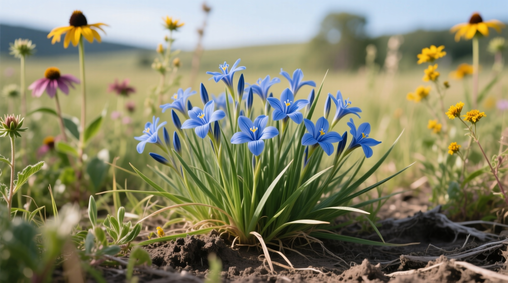 is blue eyed grass invasive