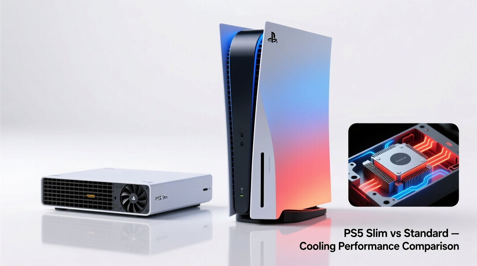 ps5 slim vs standard ps5 does the size reduction affect cooling performance
