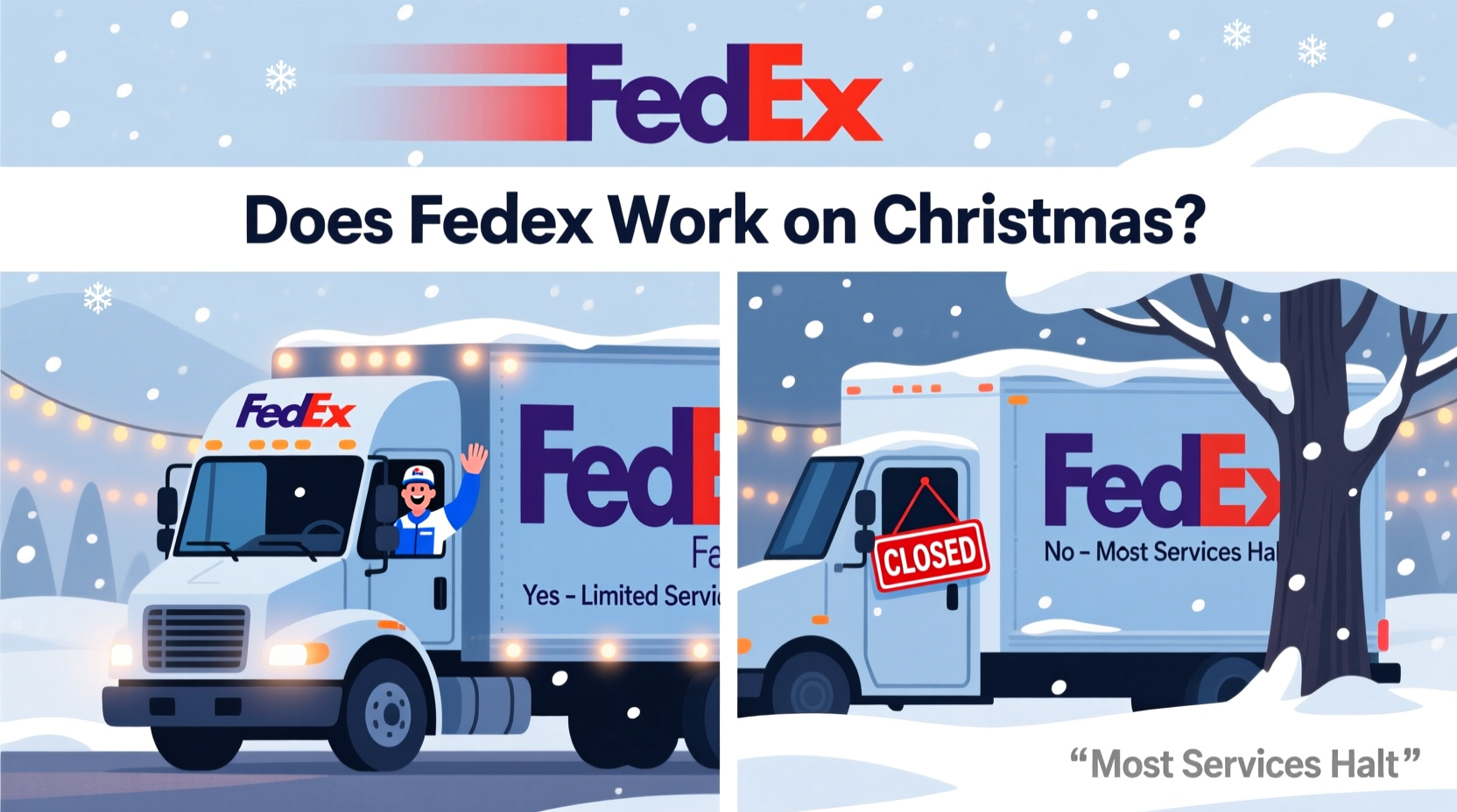 does fedex work on christmas