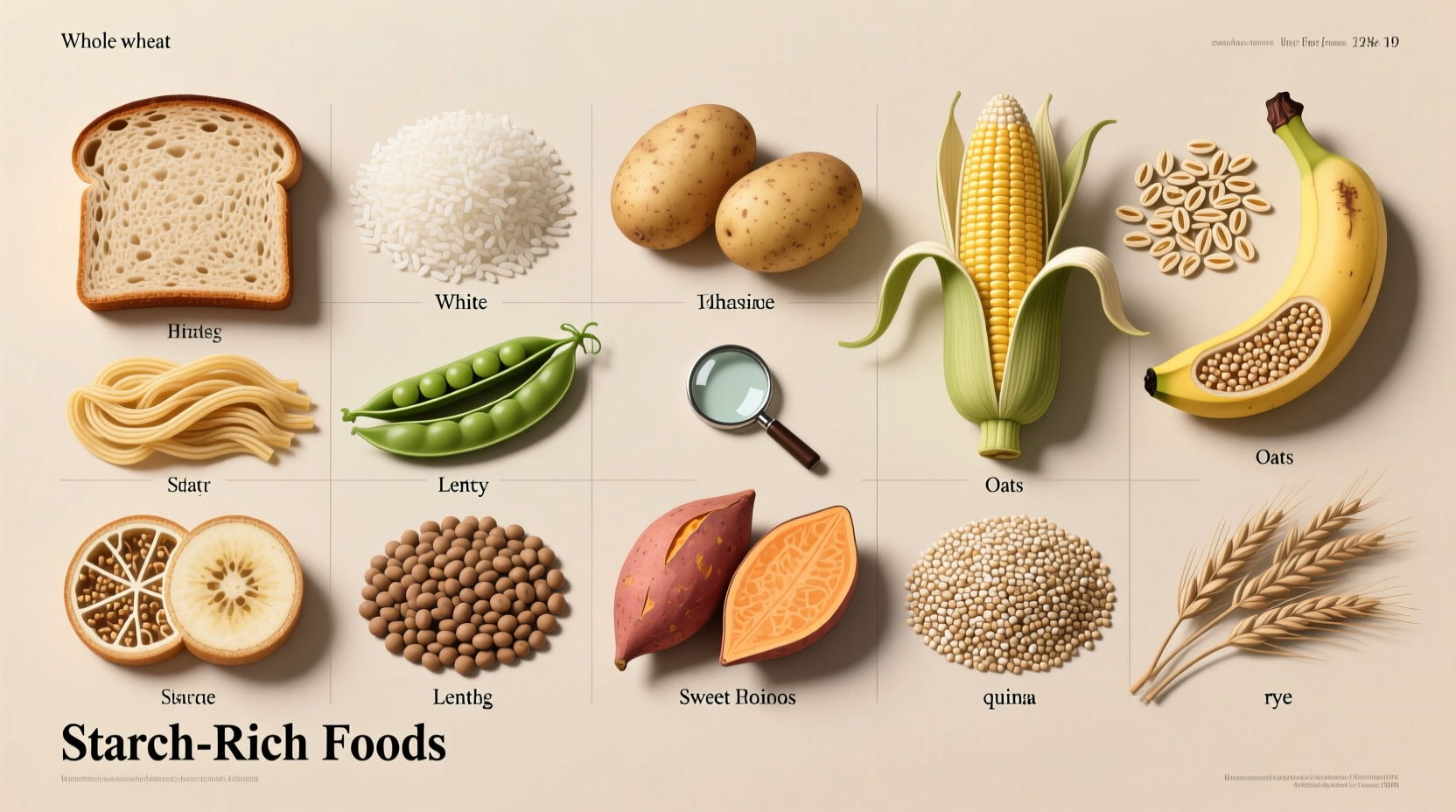 Common Starchy Foods: Complete Guide to Natural Sources