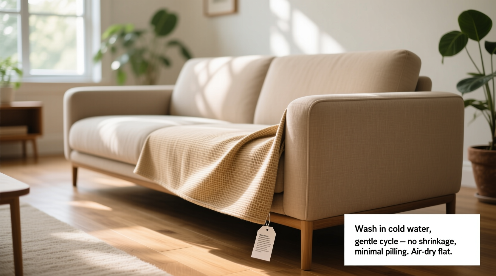 bamboo fiber couch cover wash guide