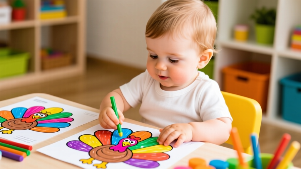 Turkey Coloring Pages_00373712: Developmentally Appropriate Activities for Toddlers Ages 2–4