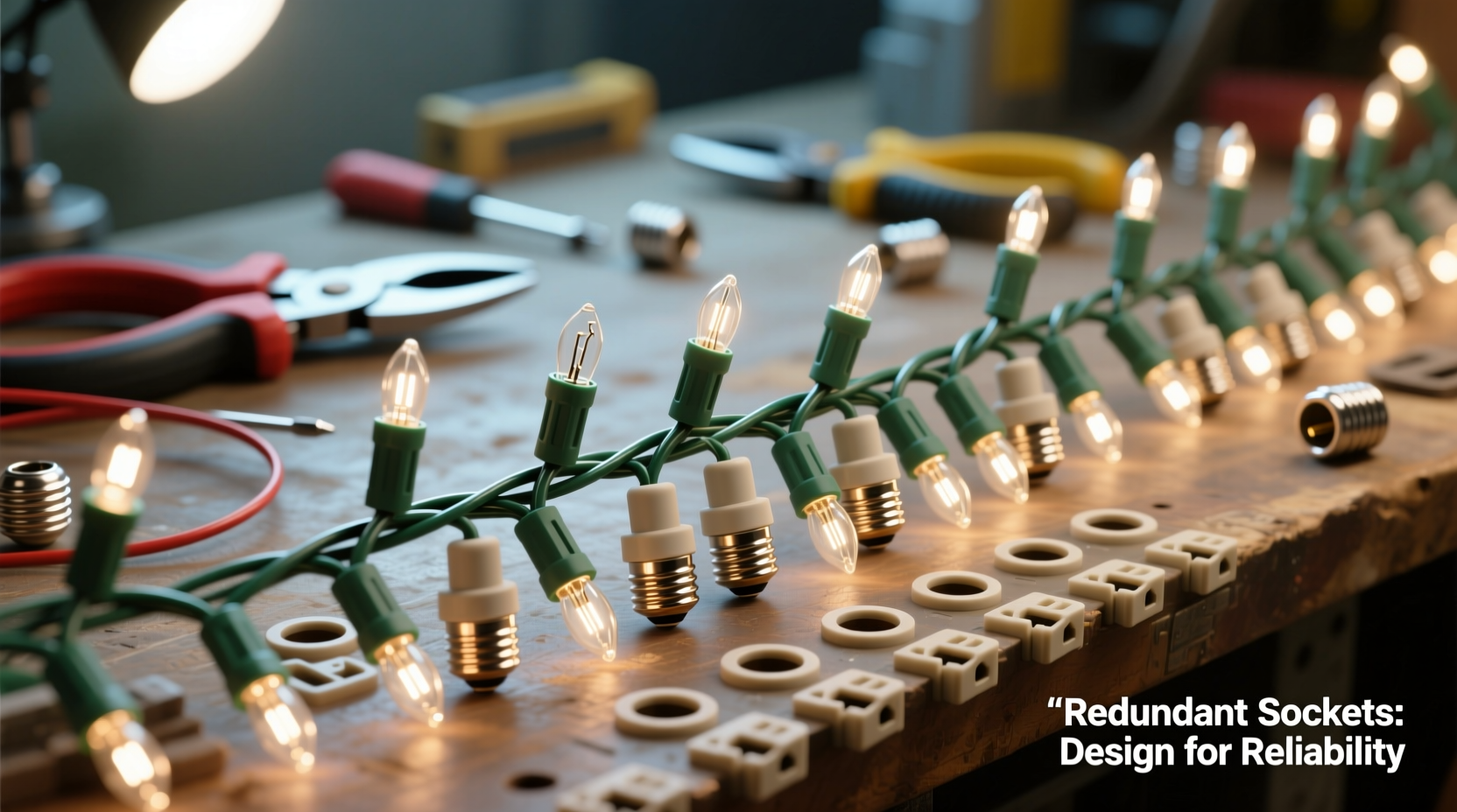 why do mini christmas lights use more sockets than needed