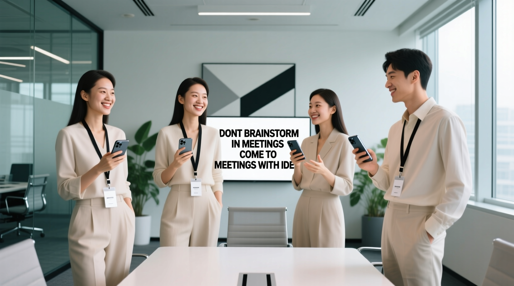 dont brainstorm in meetings come to meetings with ide