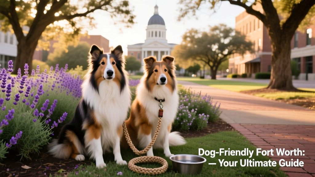 two collie dogs sitting in amongst some purple flowers