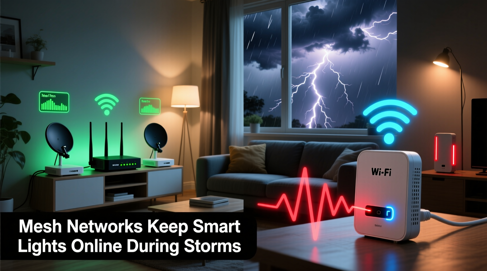 wireless mesh networks vs extenders which keeps smart lights online during storms