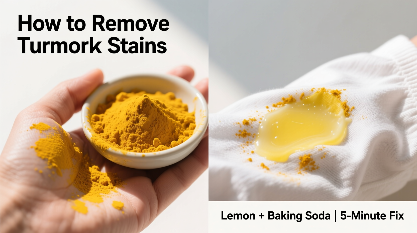 Kurkuma-Flecken entfernen: Professionelle Methoden für Kleidung