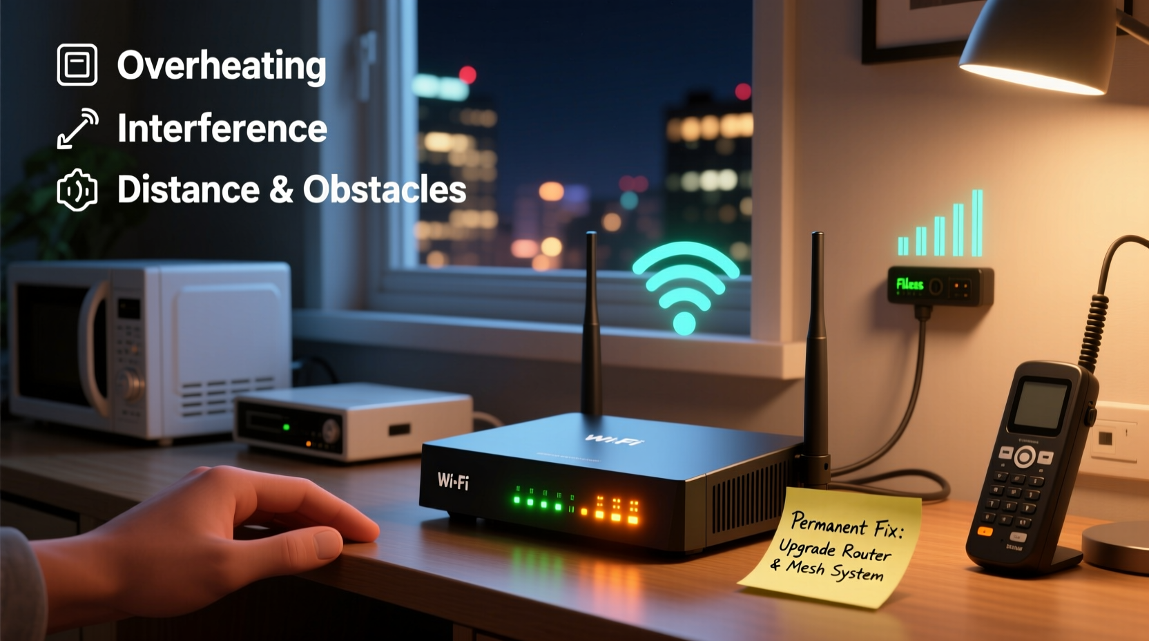 why does my wifi disconnect at night common culprits and permanent fixes