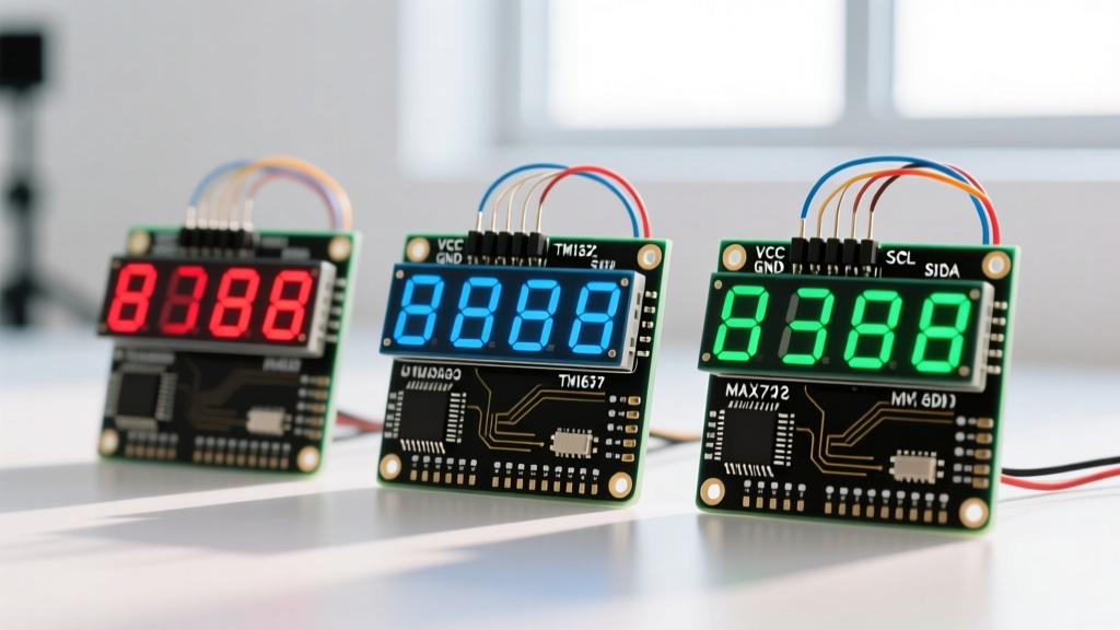 Arduino Seven Segment Display Comparison: TM1637 vs MAX7219