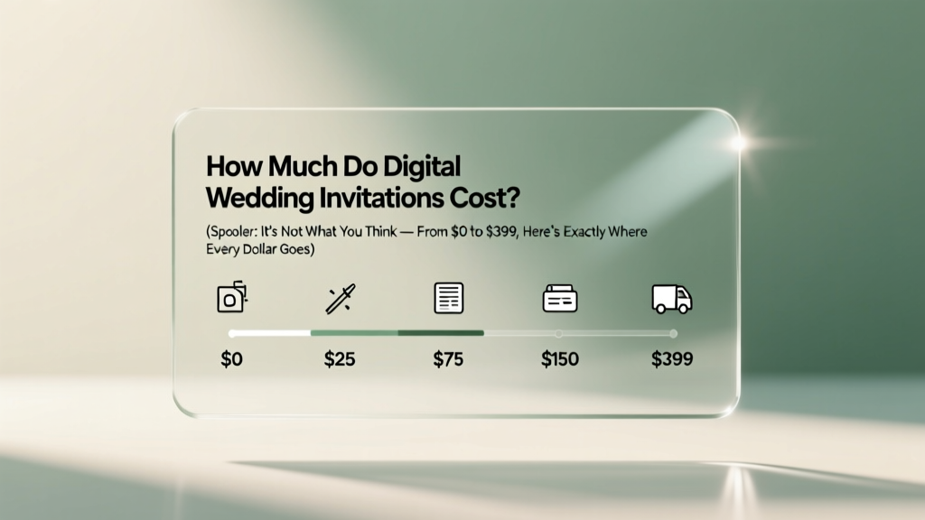 Digital Wedding Invitations Cost: $0–$399 (2026)