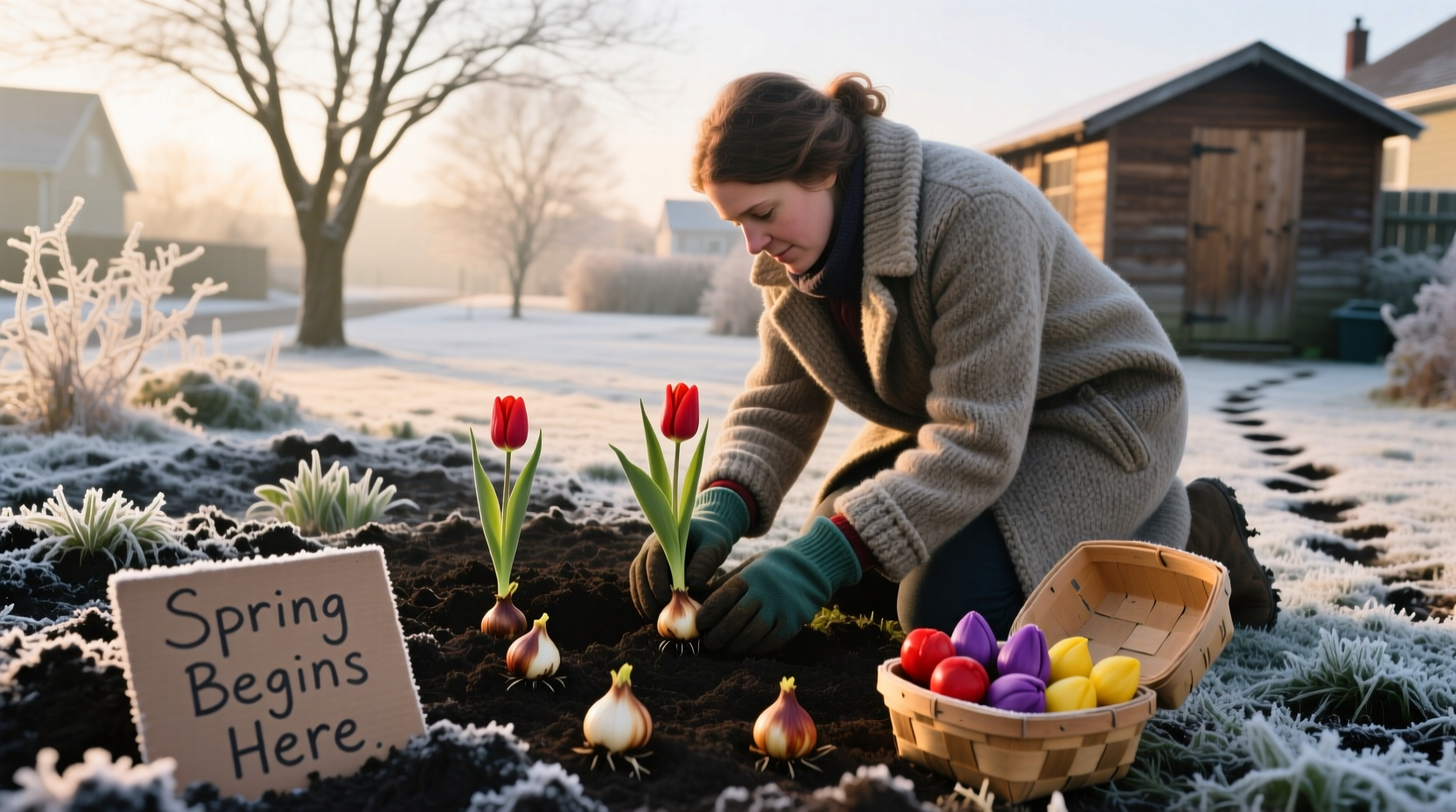 buy and plant bulbs in winter