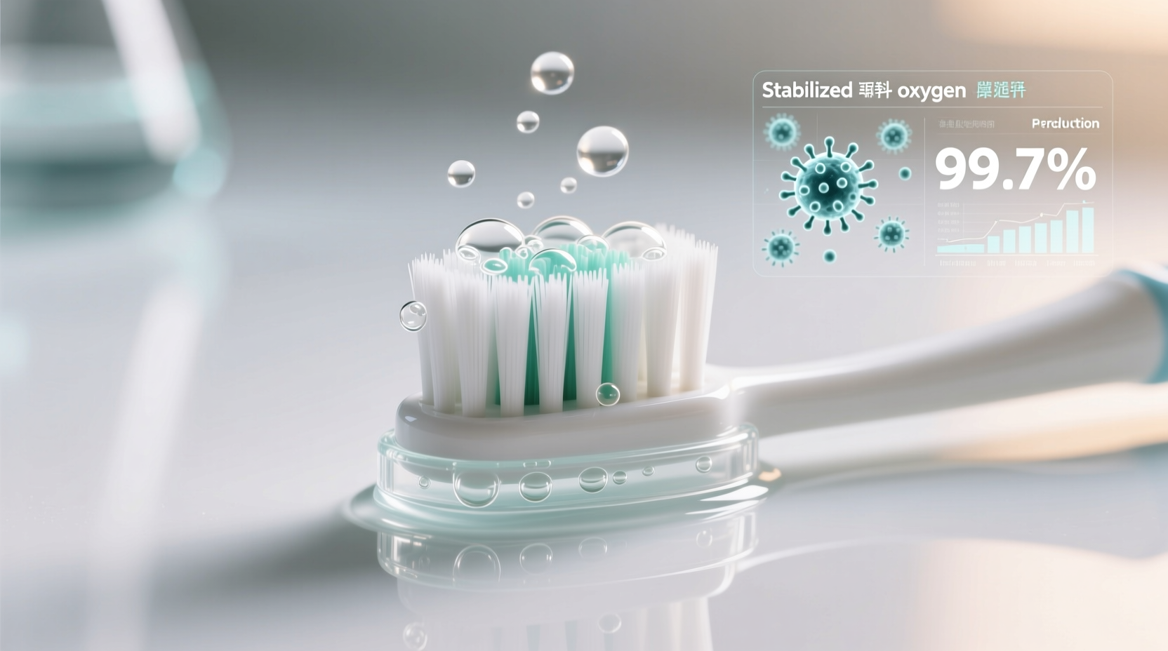 eco friendly cleaning toothbrush head disinfection