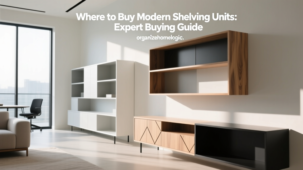 Where to Buy Modern Shelving Units: Expert Buying Guide