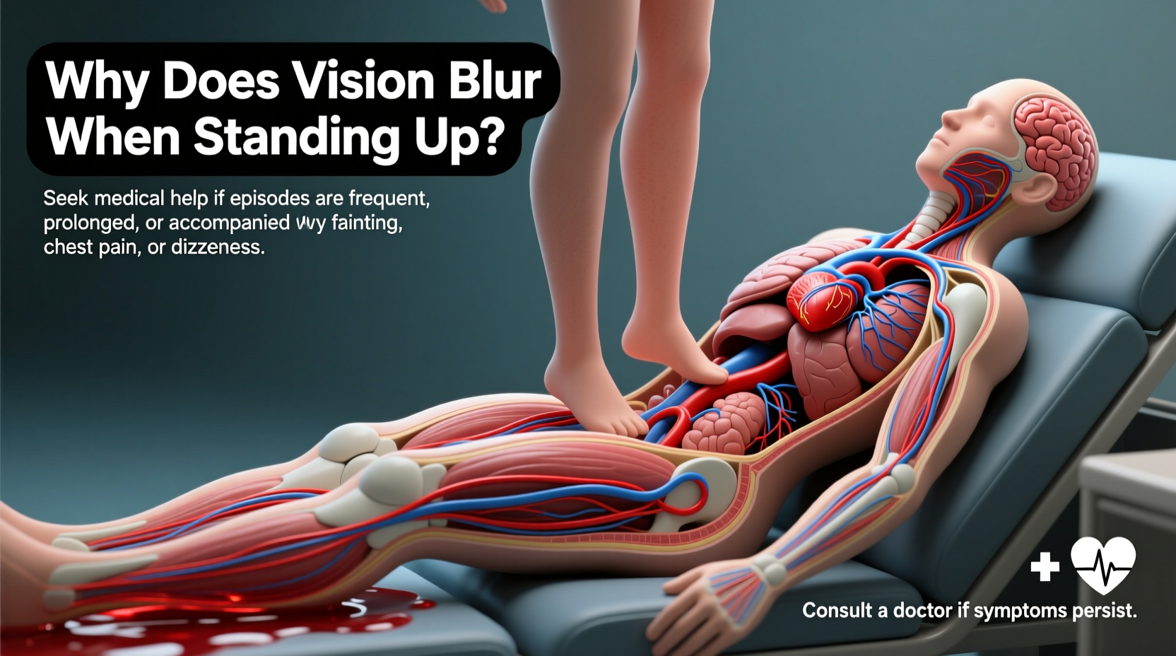 why does my vision blur when i stand up too quickly and when to seek help