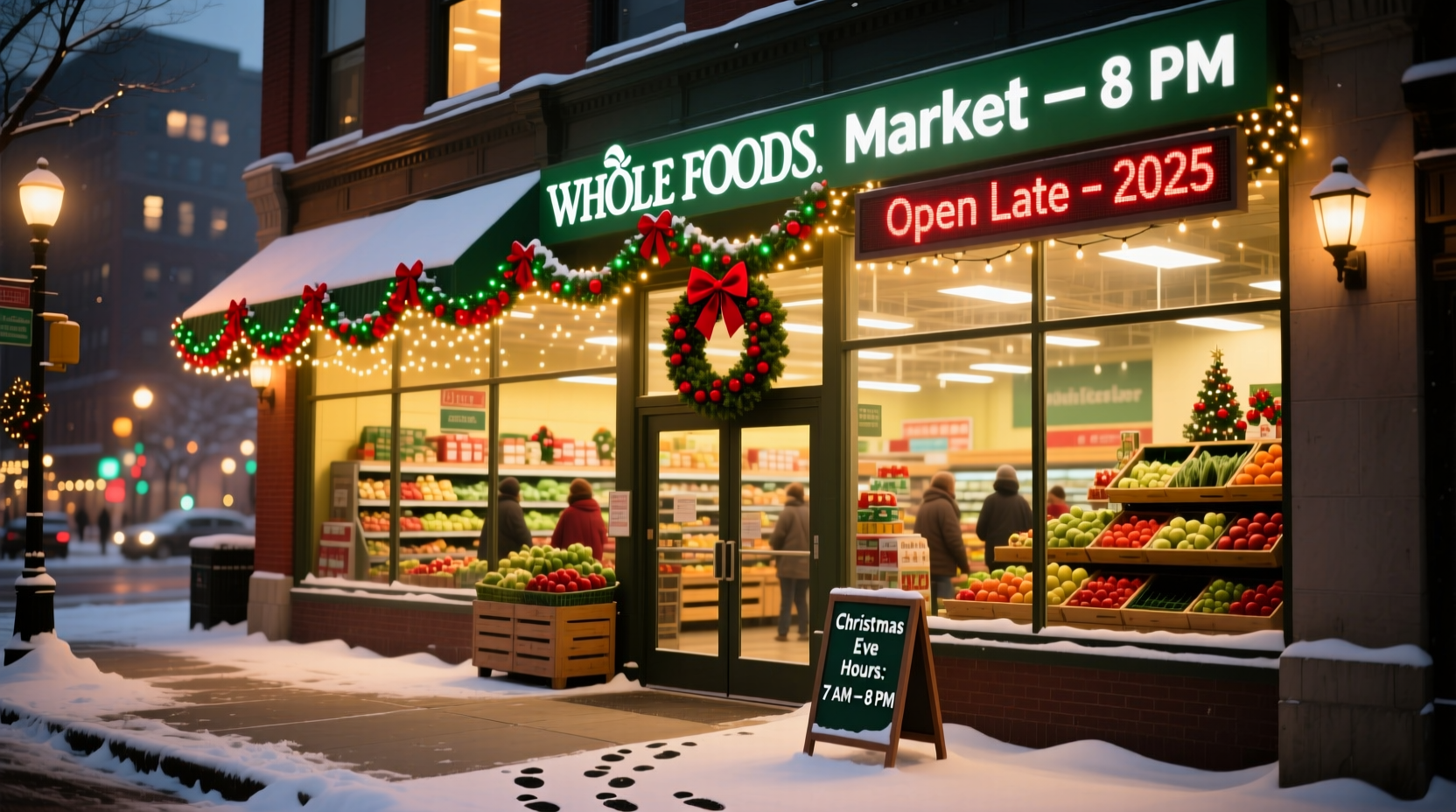 is whole foods open on christmas eve