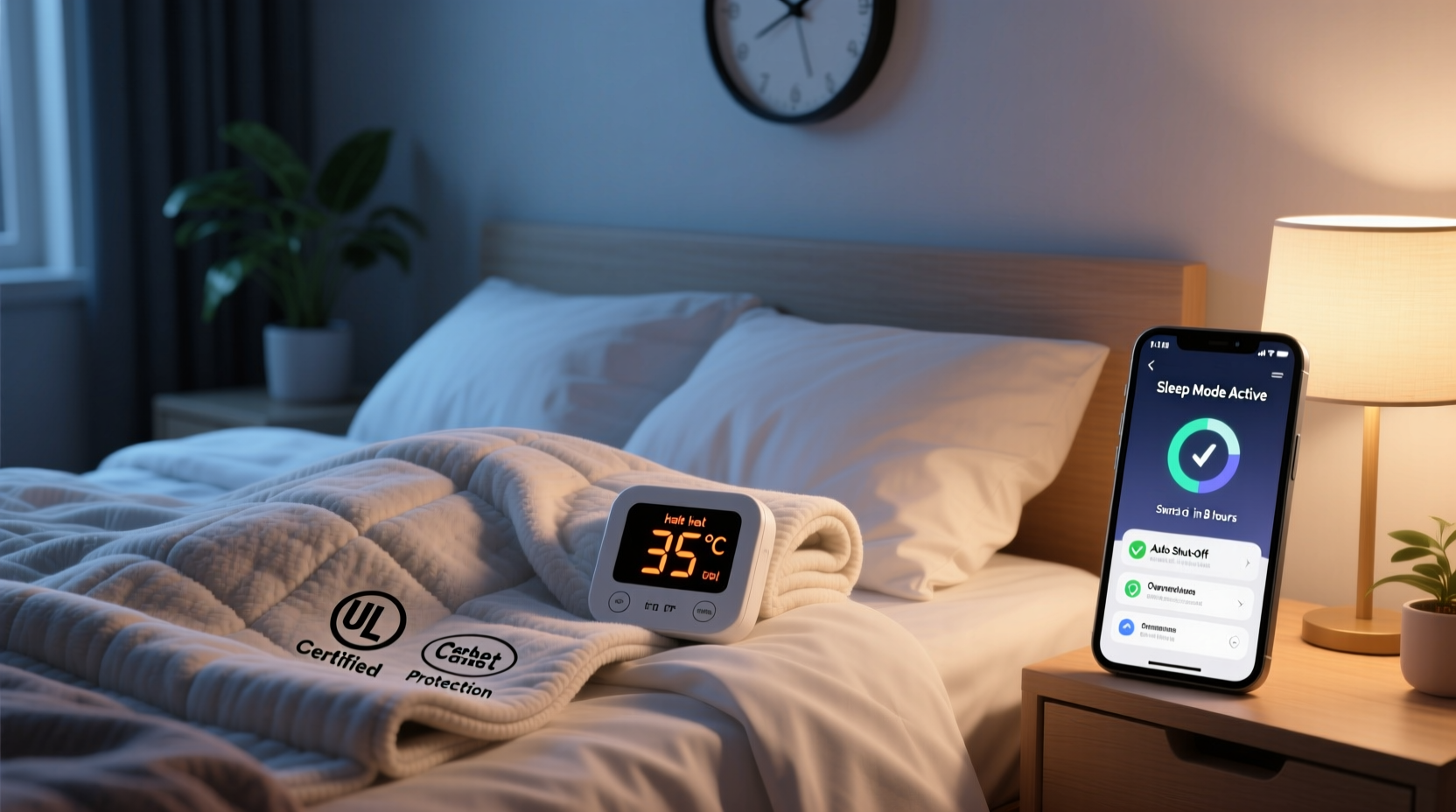 are heated blankets safe to leave on overnight