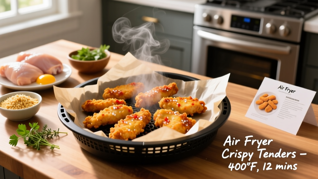 Easy Air Fryer Chicken Tenders (Crispy & Healthy!)