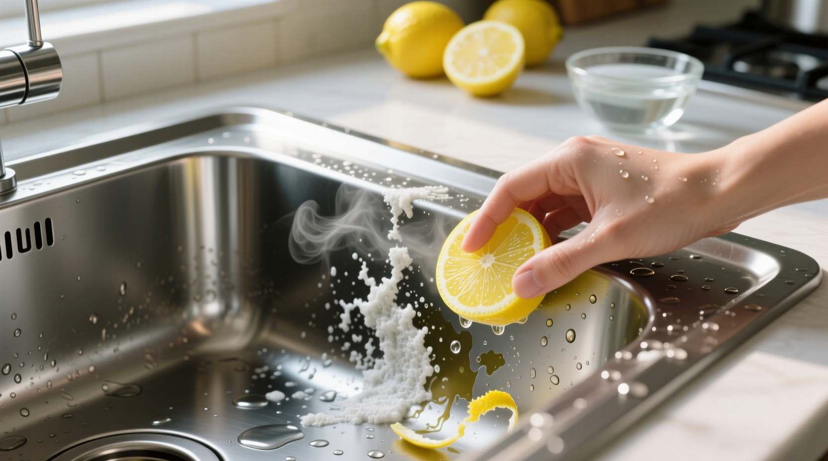 lemon peel limescale removal