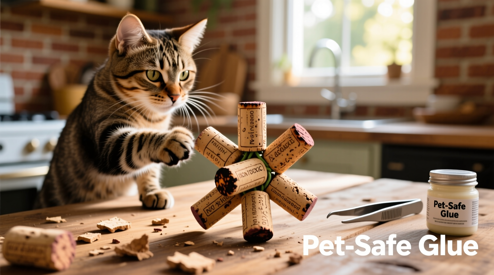 how to repurpose old corks into pet-safe toys for curious cats