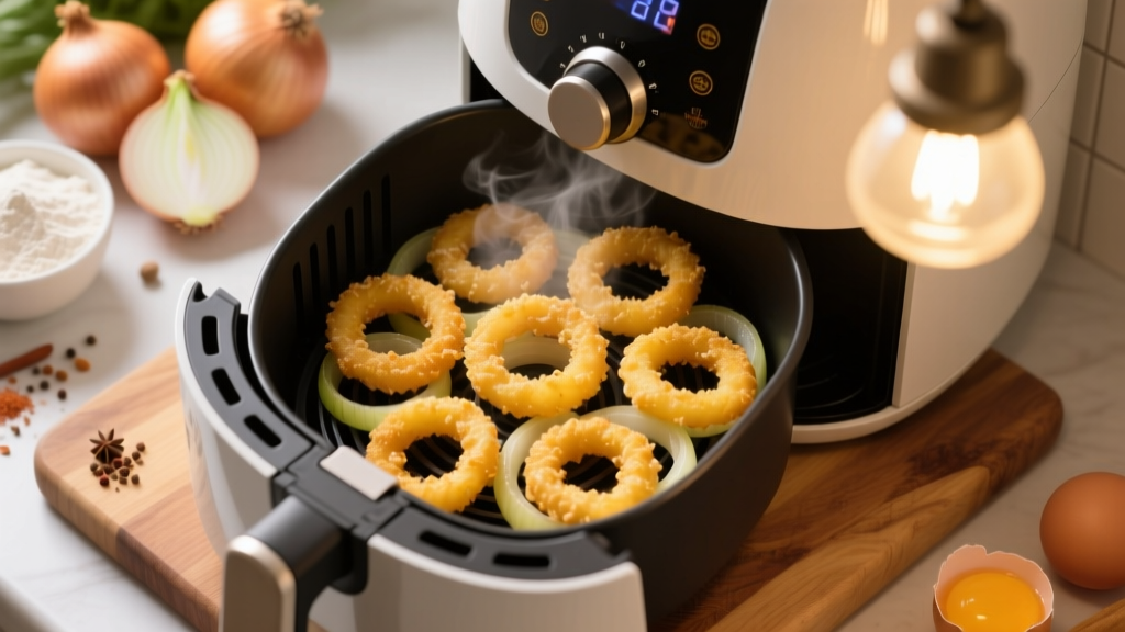 Crispy Chefman Onion Rings in Air Fryer (No Soggy Rings!)