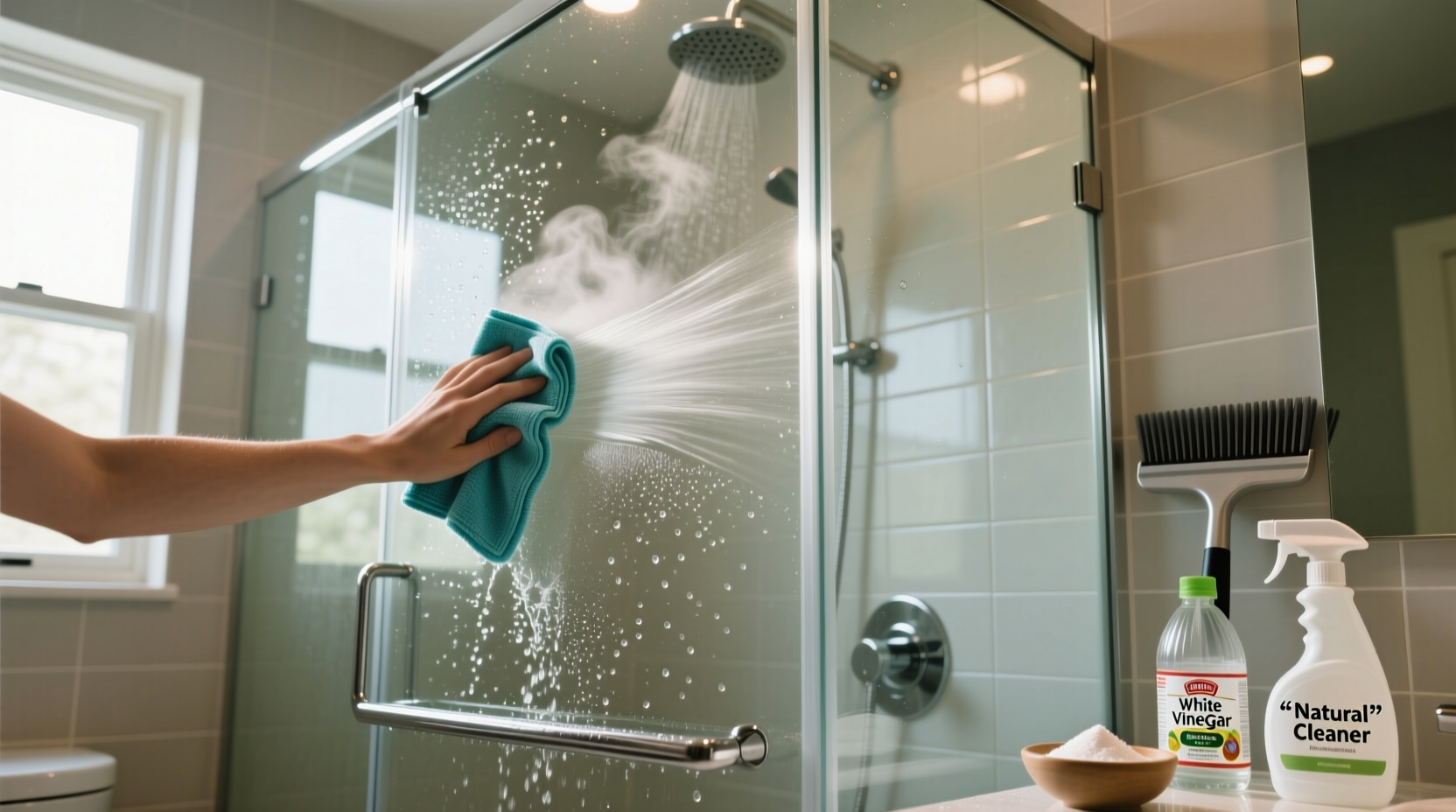 glass shower door cleaning tips
