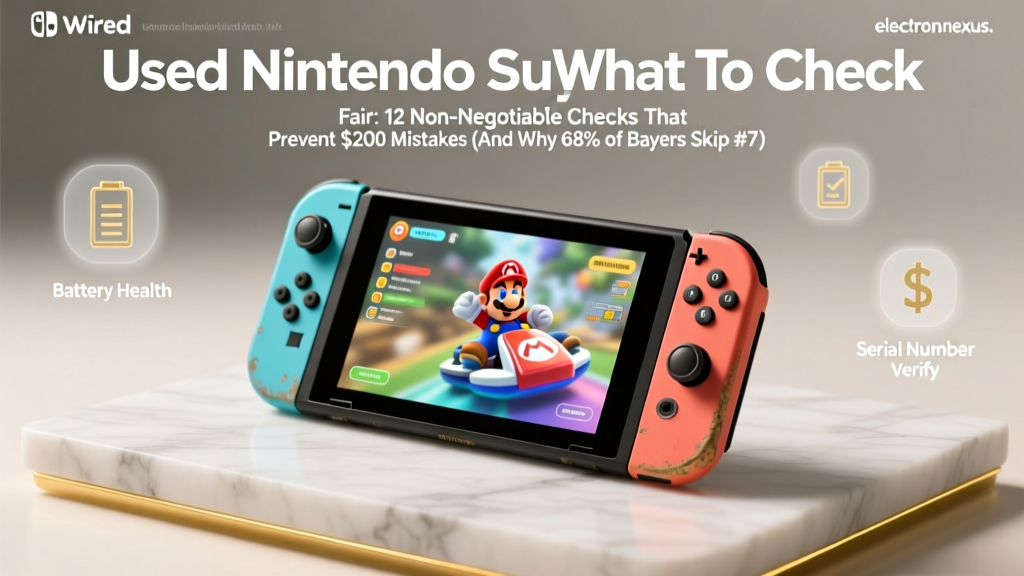 Used Nintendo Switch Buying What To Check Fair: 12 Non-Negotiable Checks That Prevent $200 Mistakes (And Why 68% of Buyers Skip #7)