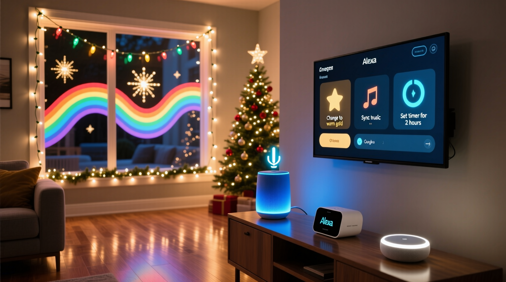 do programmable christmas lights work with alexa and google assistant