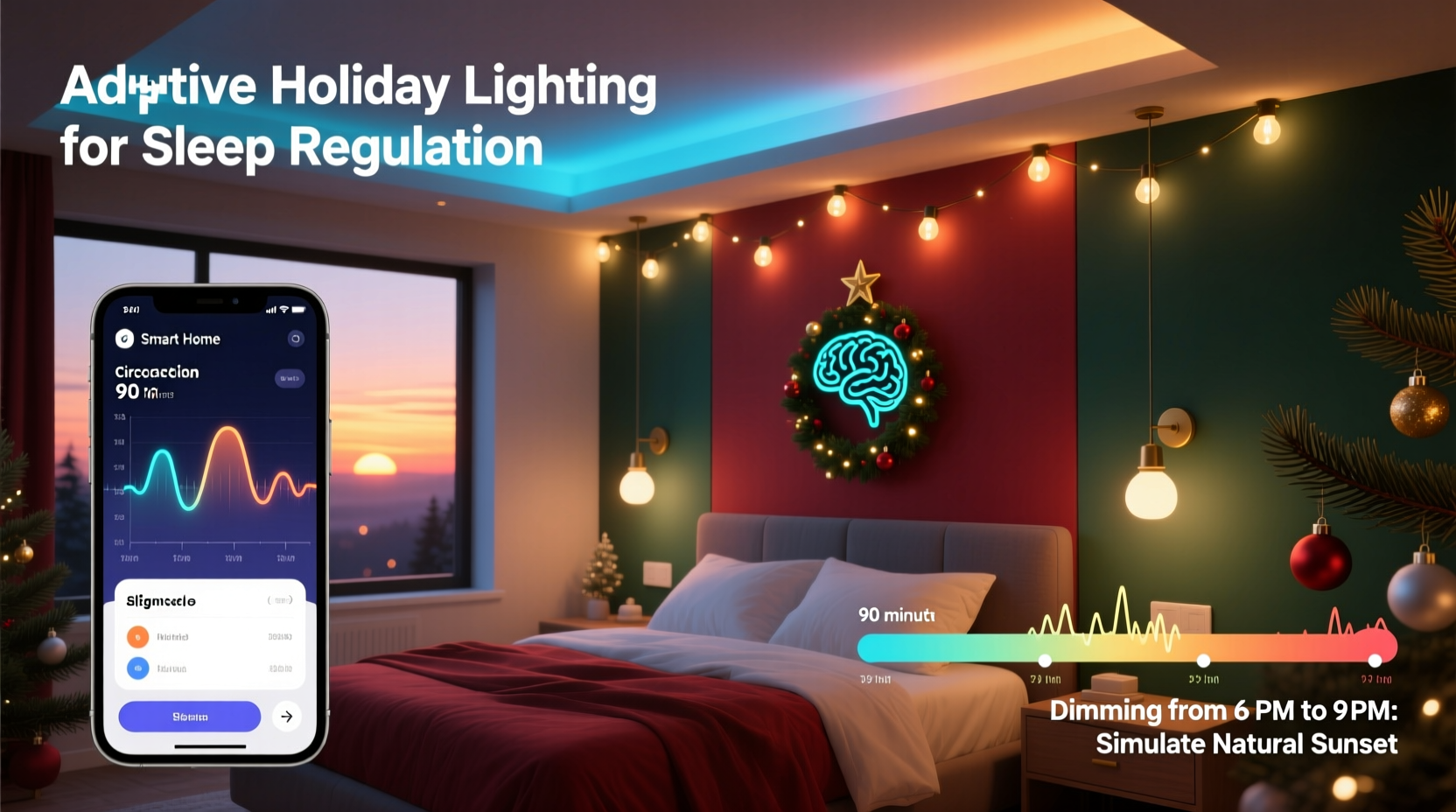 how to create an adaptive christmas light routine for sleep regulation