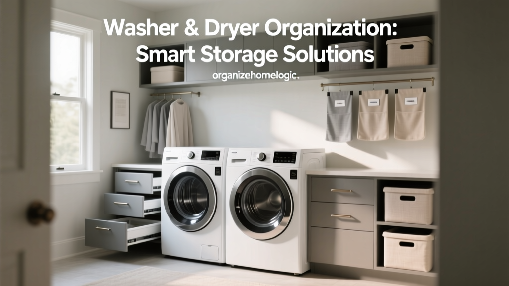 Washer & Dryer Organization: Smart Storage Solutions