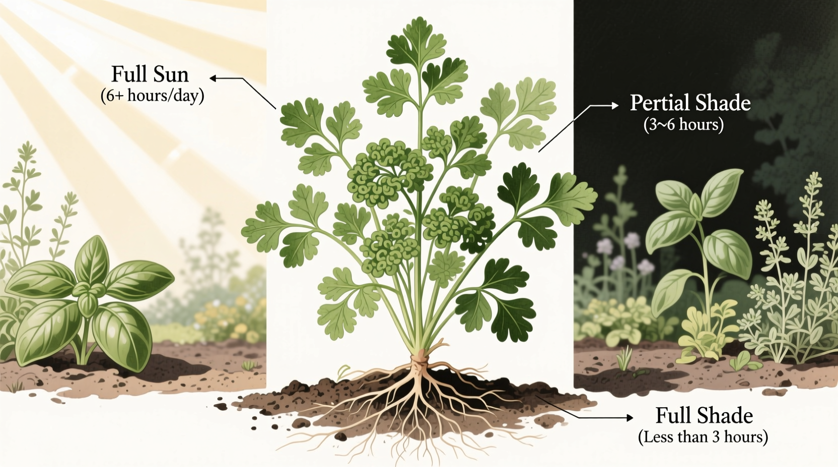Parsley Light Guide: 5 Tips for Full Sun | TheHomeSprouts