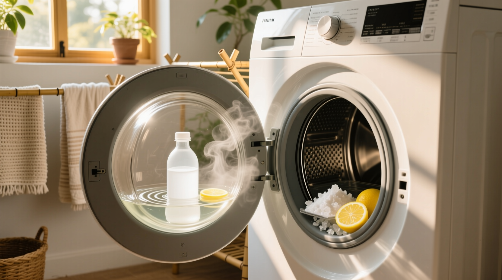 deep clean front load washer drum naturally