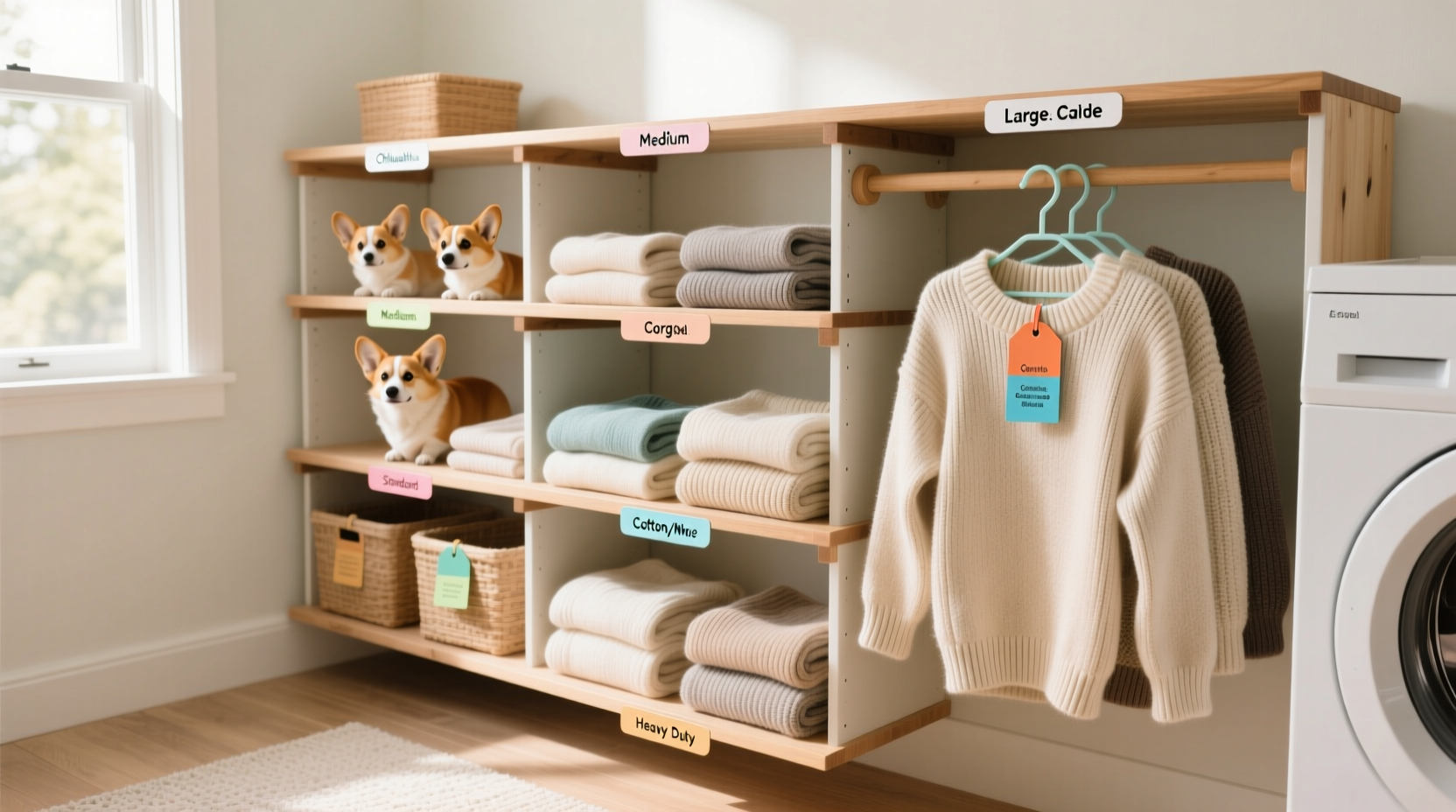 closet organization tips for pet sweaters