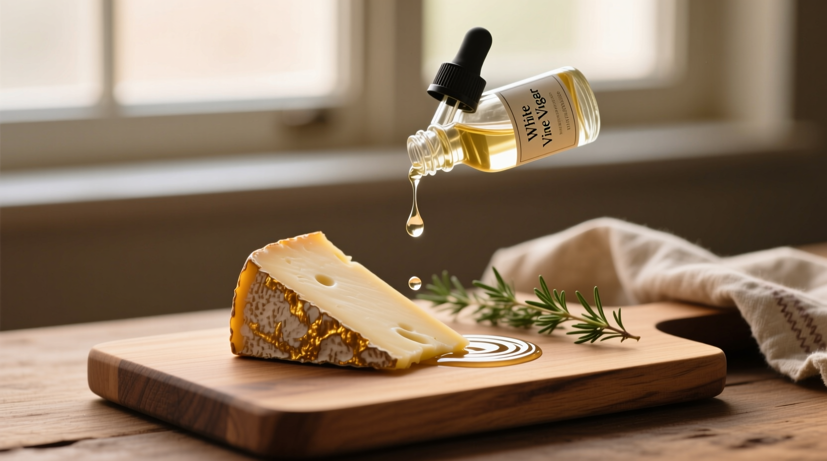 keep cheese fresh with a little vinegar