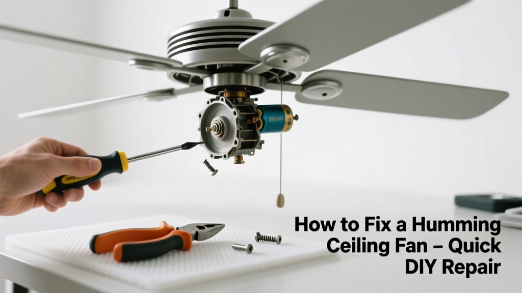 How to Fix a Humming Ceiling Fan: Quick DIY Repair