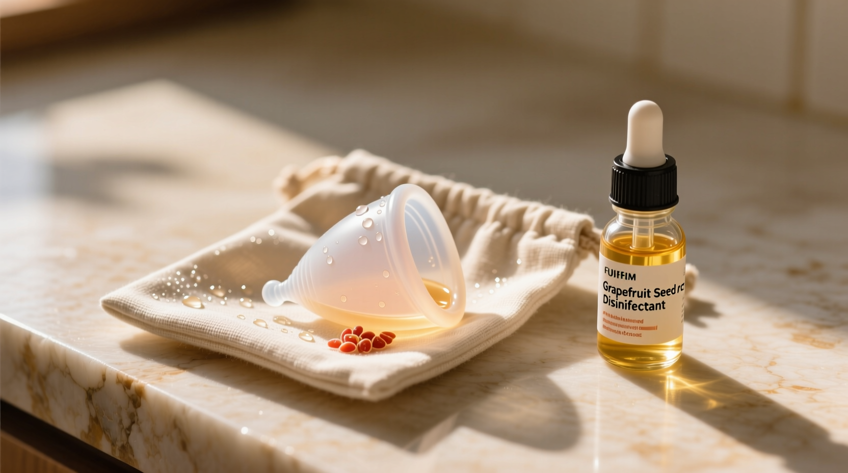 eco friendly cleaning tips disinfect menstrual cup pouches safely