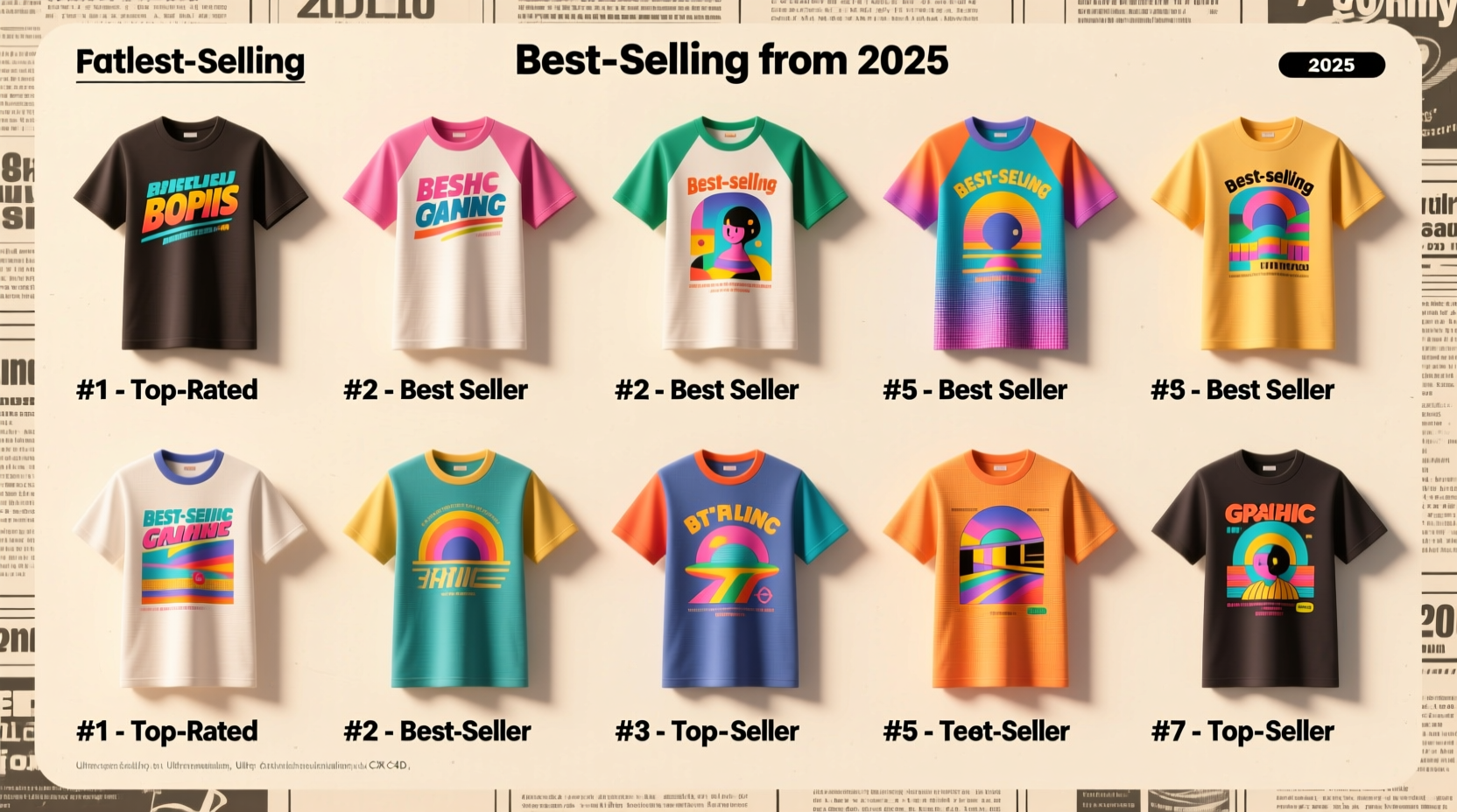 10 Best Selling Graphic Tees in 2025 (Top-Rated & In Stock)