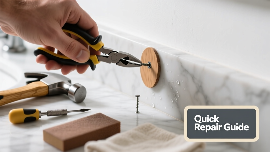 Fixing a Popped Nail in the Bathroom: Quick Repair Guide