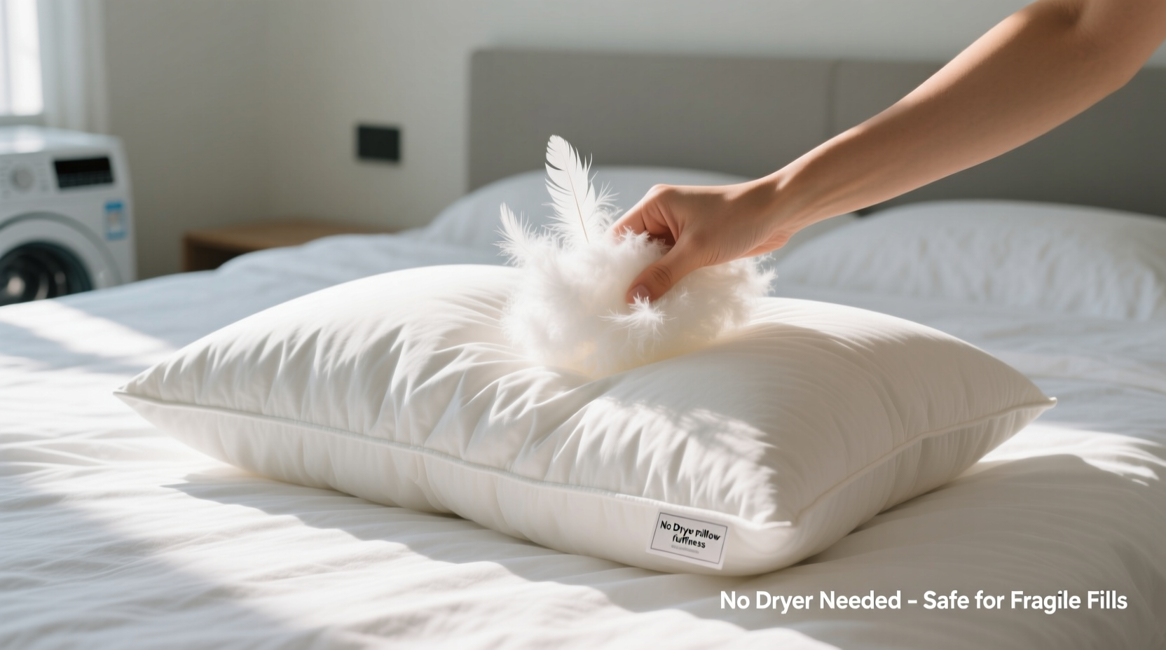 how to restore fluffiness to down pillows after washing