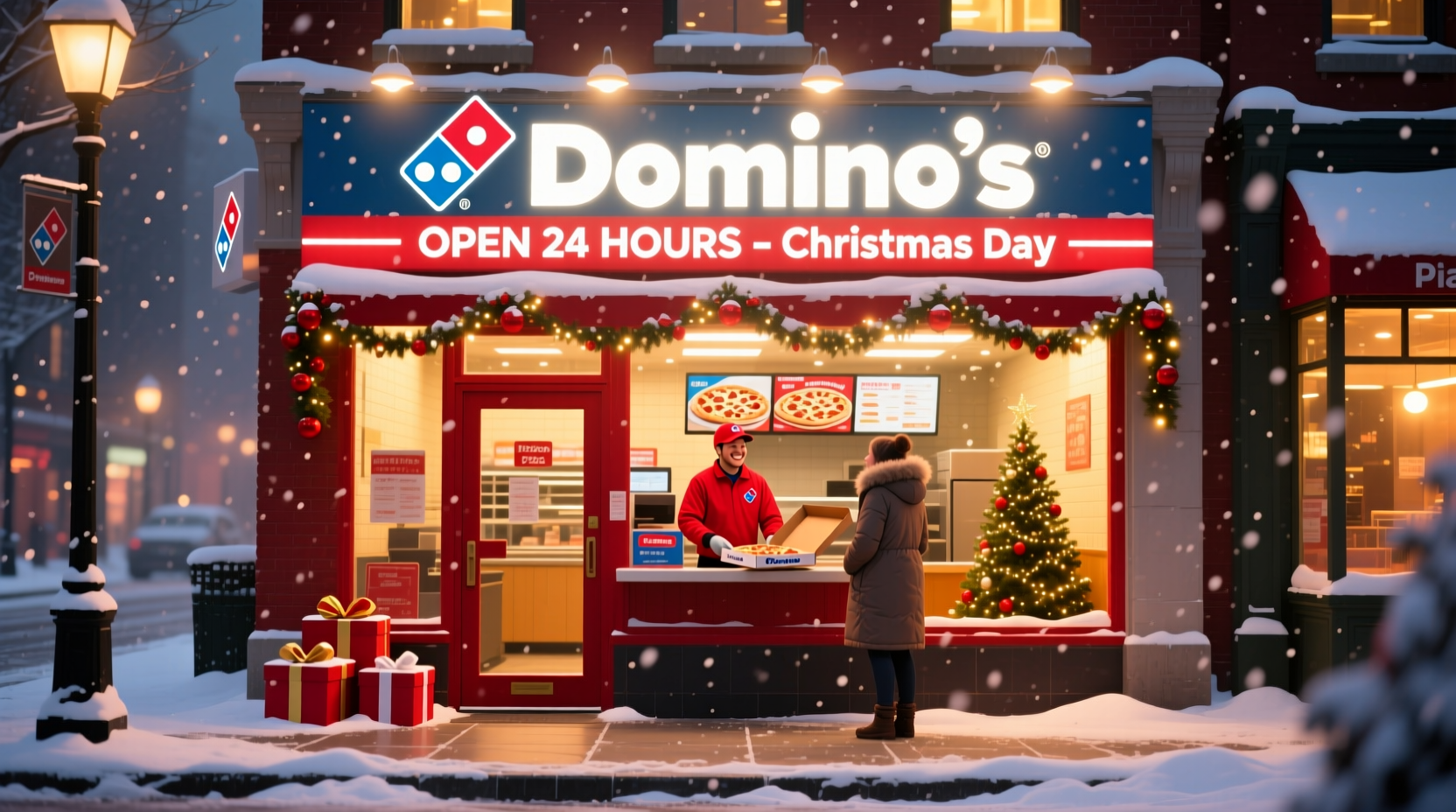 is dominos pizza open on christmas