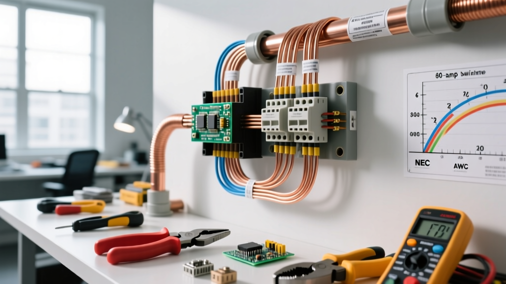 What Size Wire for a 60 Amp Sub Panel: Sizing, Voltage Drop, and NEC Rules
