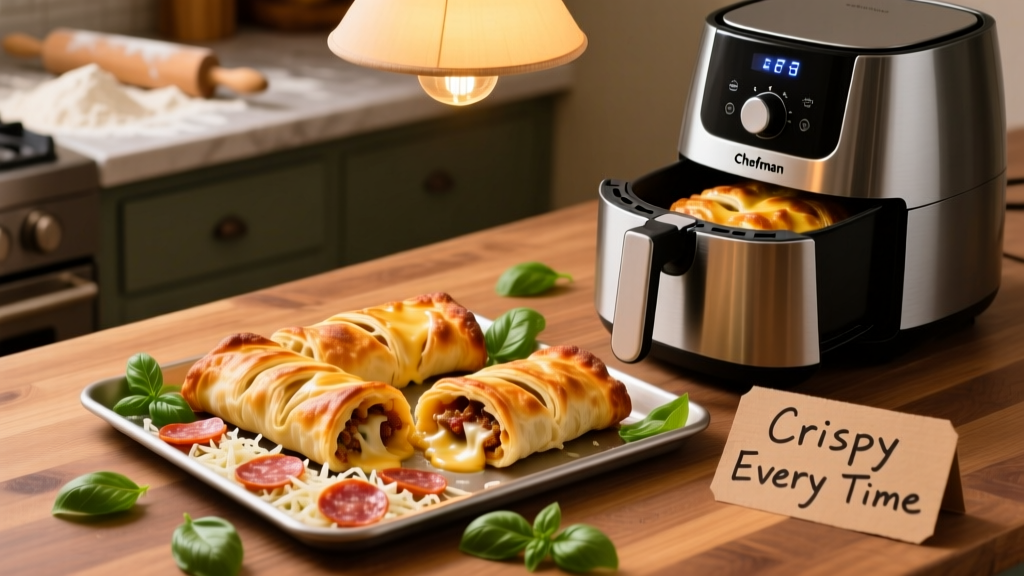 Crispy Pizza Rolls in Chefman Air Fryer