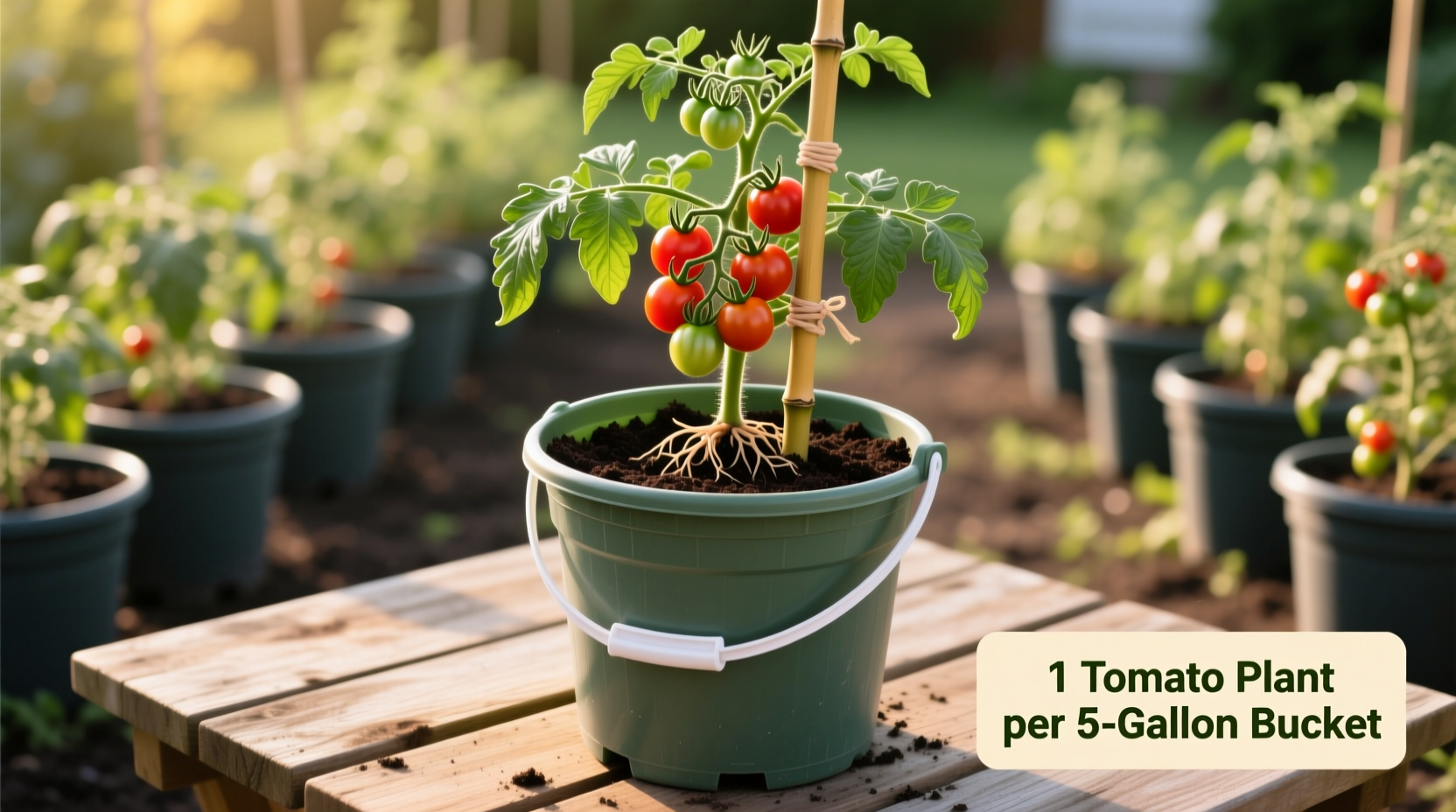 1 Tomato Plant Per 5 Gallon Bucket: Expert Guide