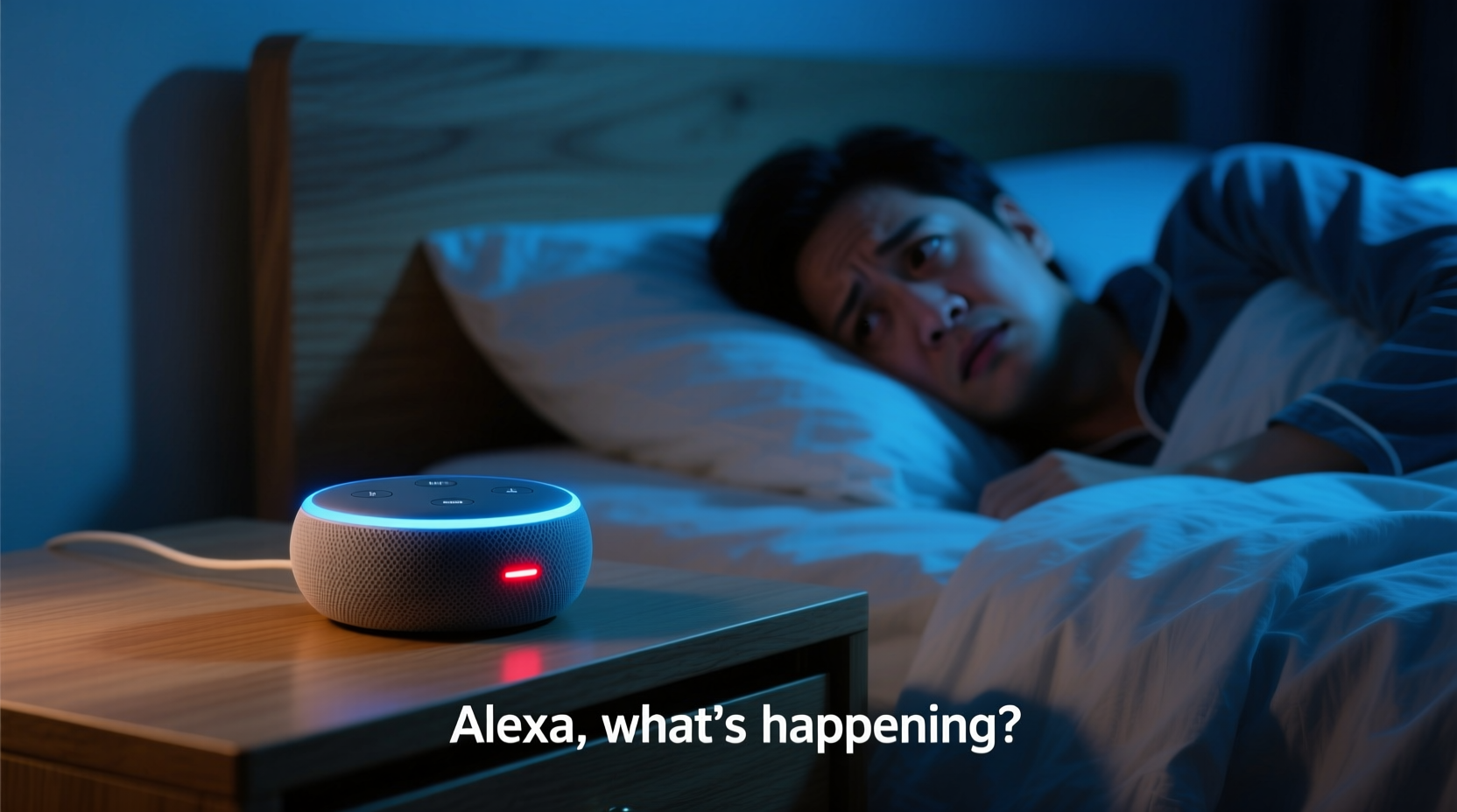 why does my alexa turn on randomly at night and how to fix it