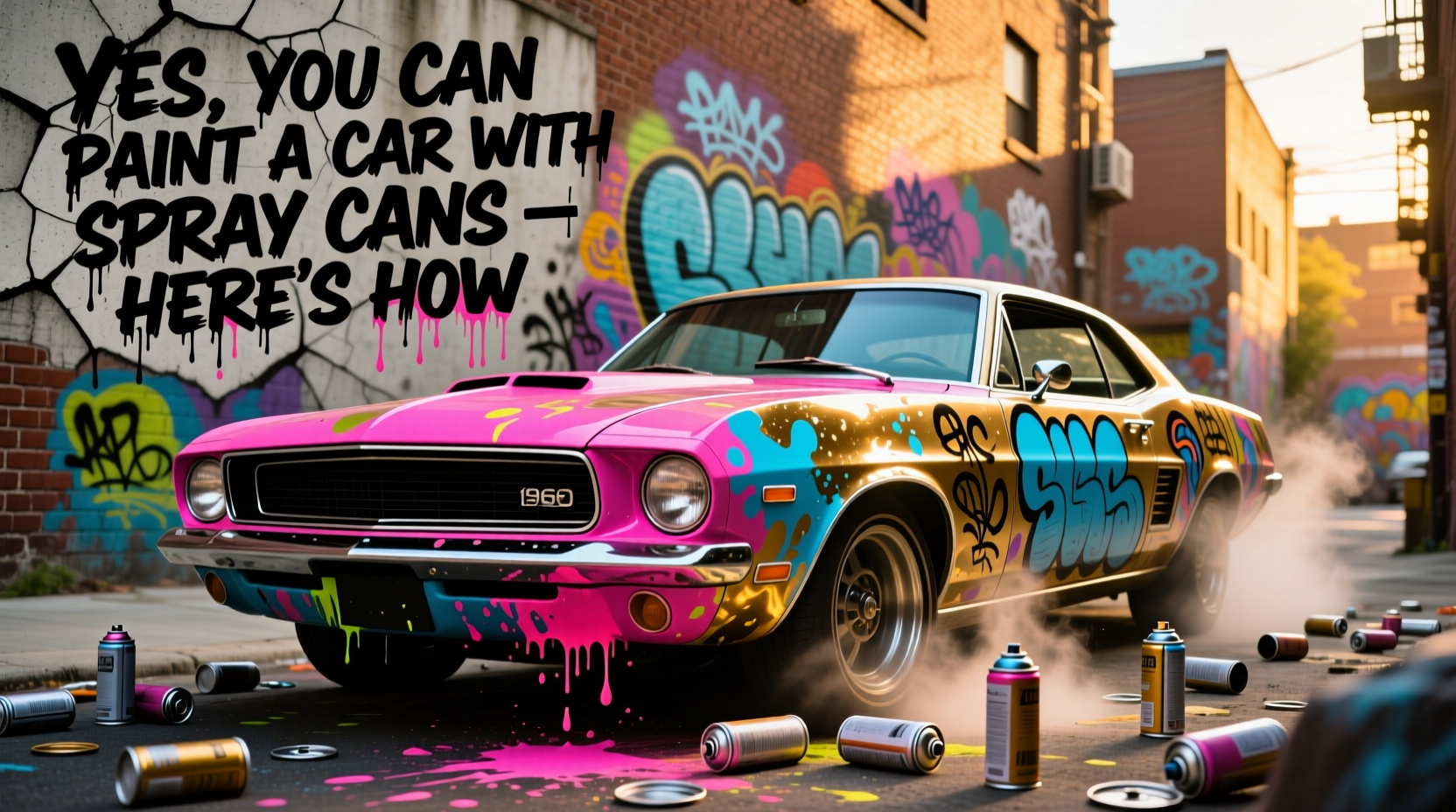 can you paint a car with spray cans