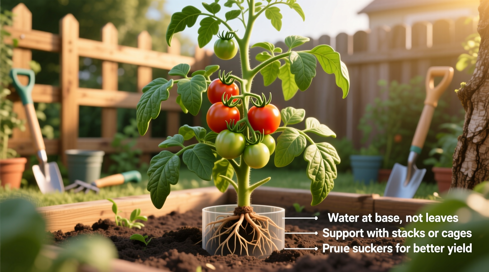 tomato plant growing tips