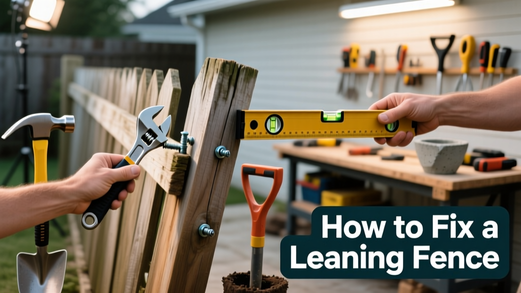 How to Fix a Leaning Fence: DIY Repair Guide