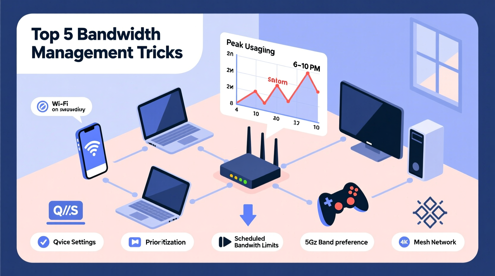 why is my wifi slower in the evening bandwidth management tricks