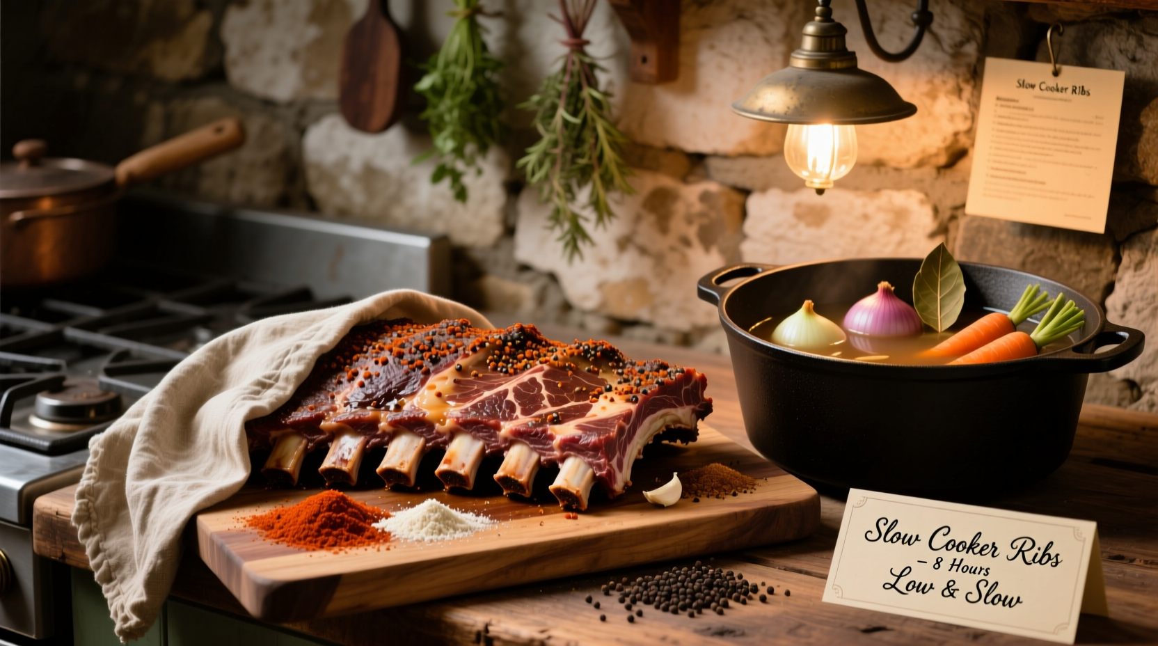 how to prepare ribs for slow cooker